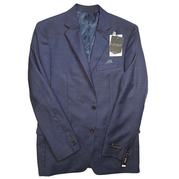 Lauren Ralph Lauren Other - NWT 40L Lauren Ralph Lauren Blue Plaid UltraFlex Lattimore Suit Jacket $450
